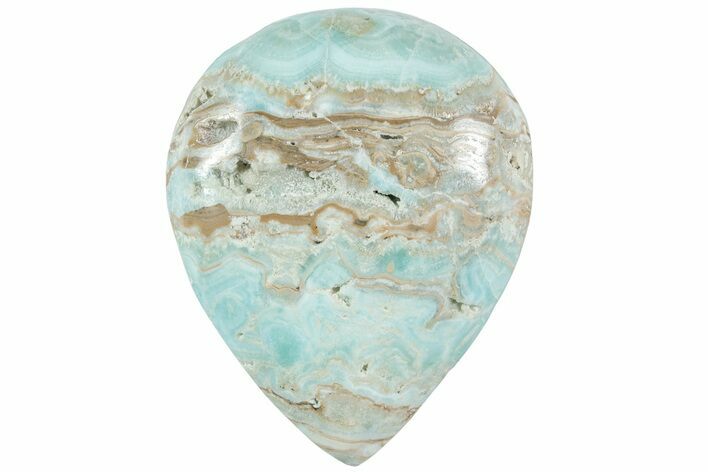 Polished Blue Caribbean Calcite Stone #221333